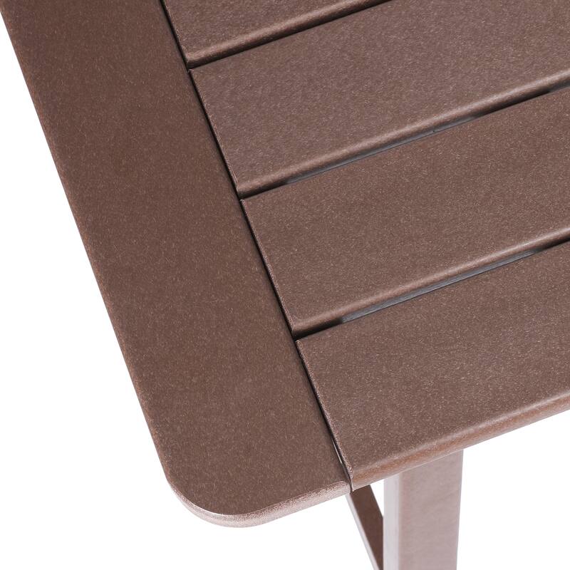 Laguna Hdpe All Weather Outdoor Patio 30" Square Counter Bistro Table