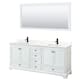 Option White / Giotto Quartz Top / Matte Black Hardware