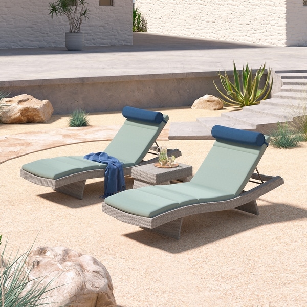 portofino comfort 3 piece chaise lounge set