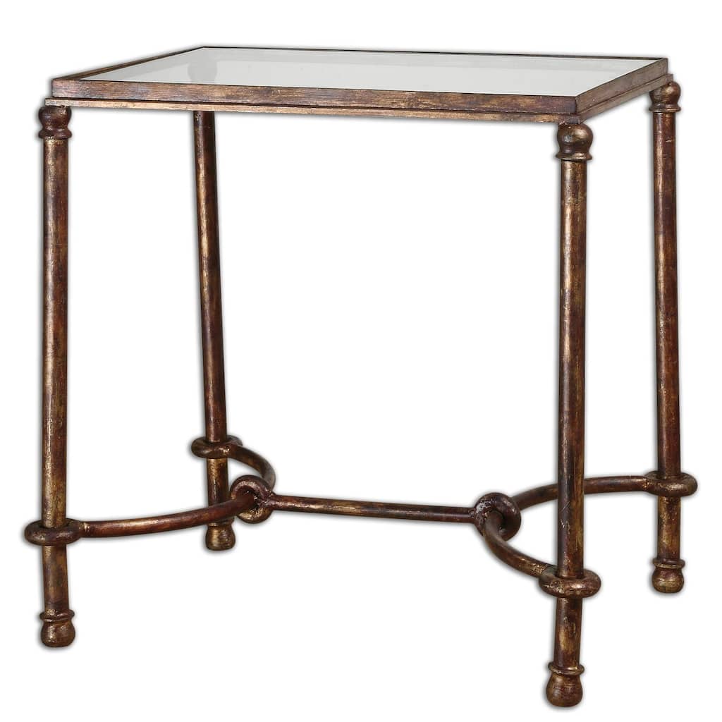 Uttermost Warring Iron Bridle Base End Table