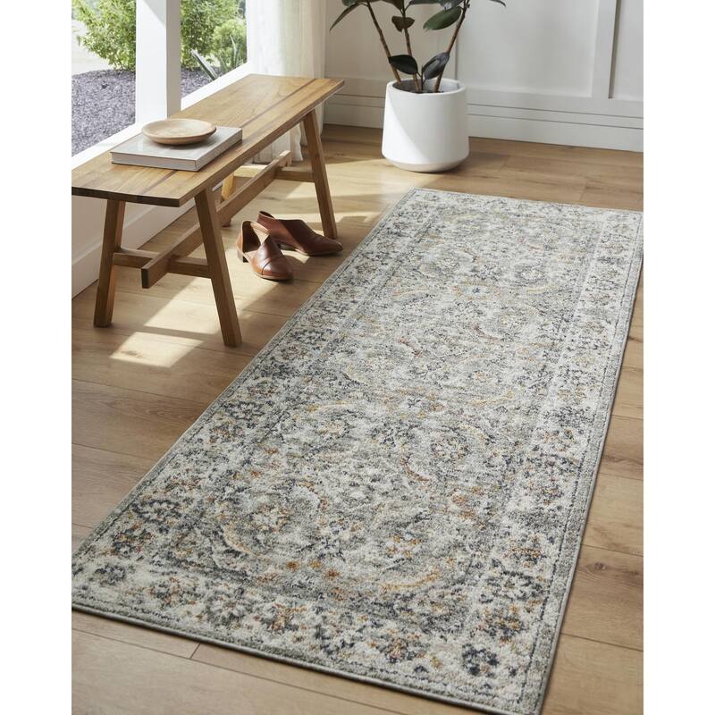 Livabliss Transitional Beckham Medallion Area Rug