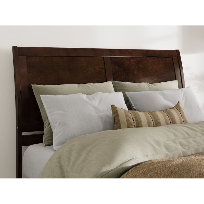 AFI Portland Headboard with Attachable Charger - Walnut - Queen