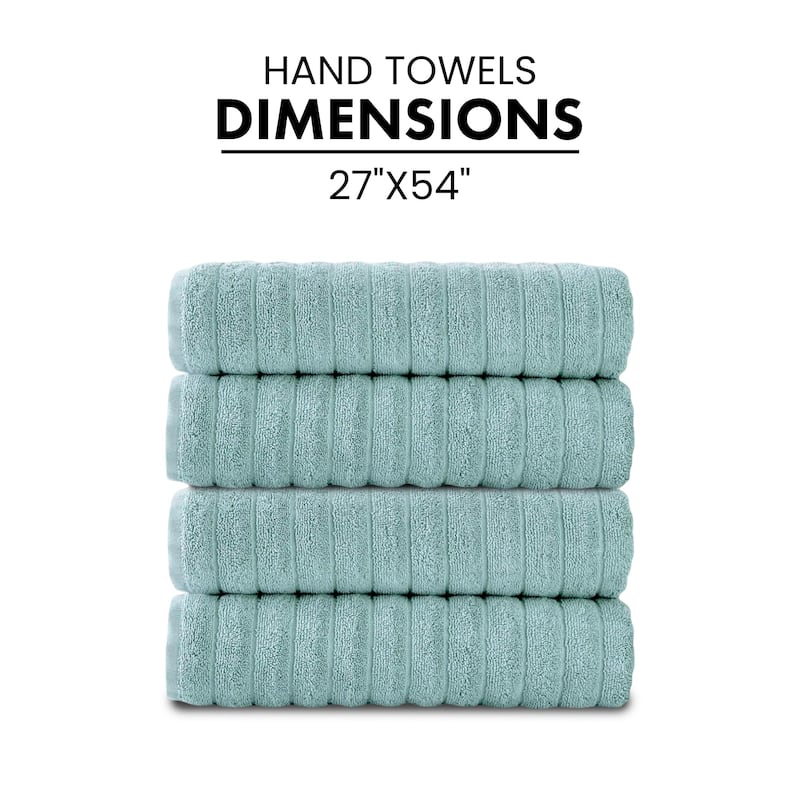 Brampton Turkish Cotton 4 Piece Bath Towels Set Heavyweight 27x54"