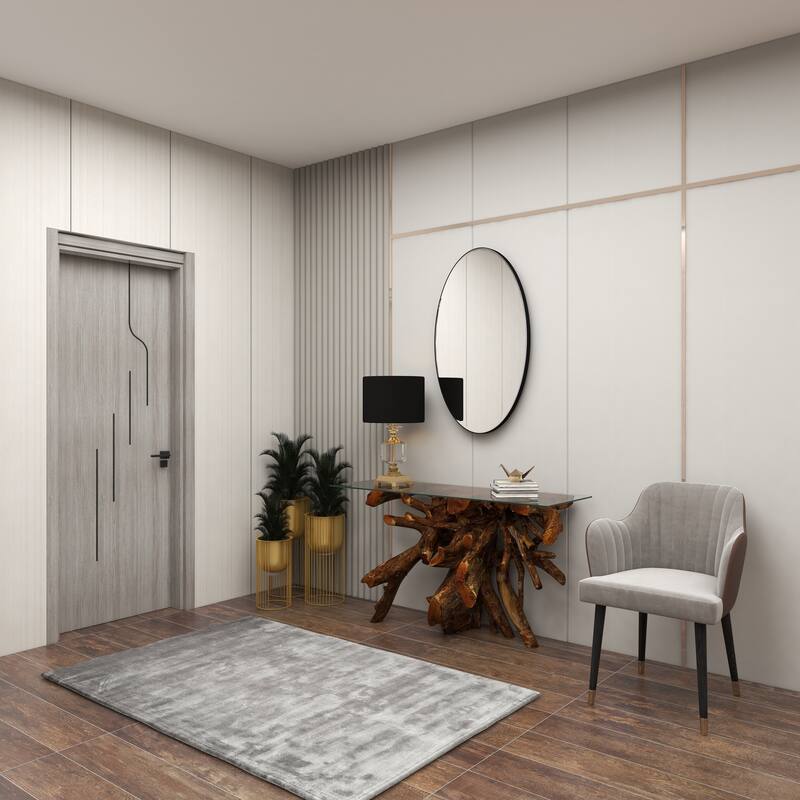 Crystal Room Table or Buffet Lamp with Black Shade and Gold Accents - Black or Gold - Roche River Decor