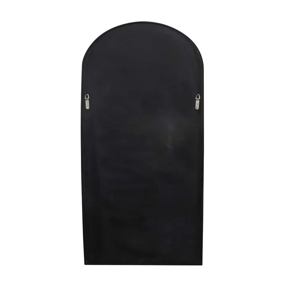 Glass Warehouse Large Arch Shape Stainless Steel Framed Mirror