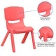preview thumbnail 17 of 33, 4 Pack Plastic Stack School Chair with 15.5"H Seat, 3rd-7th School Chair