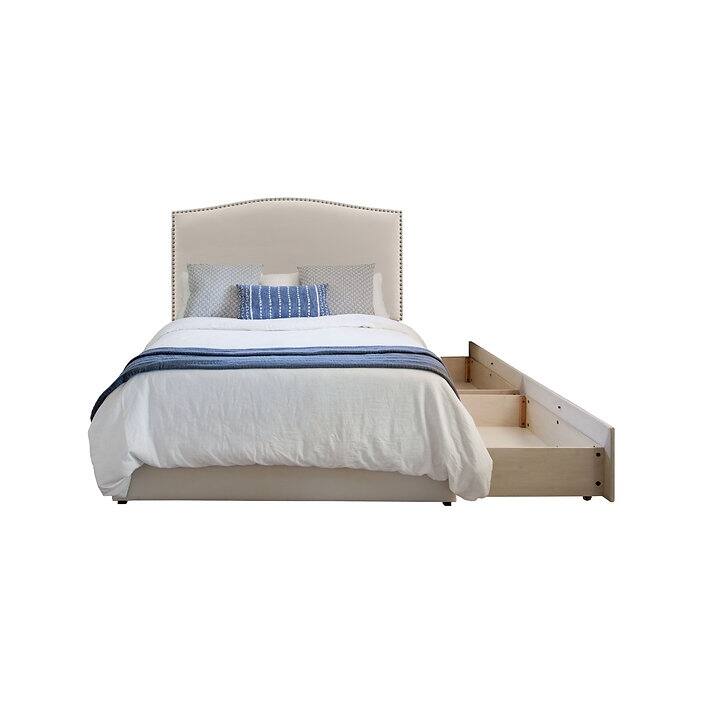Newbury "Mammoth" Upholstered Platform 2 Drawer Storage Bed