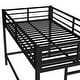 preview thumbnail 10 of 9, Kids Twin Size Metal Loft Bed with Ladder and Guardrails