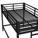 preview thumbnail 5 of 8, Twin Size Metal Loft Bed with Easy Climbing Ladder and Guardrails