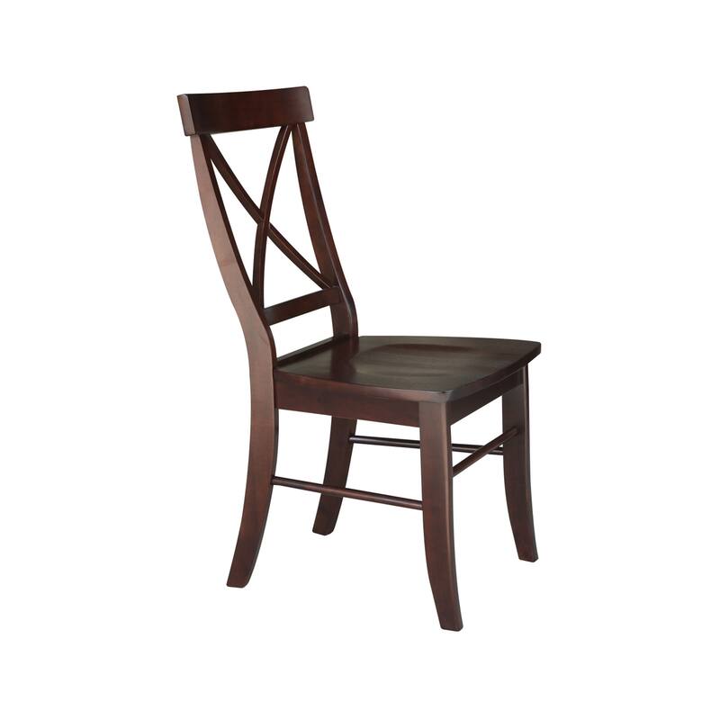 Set of Two X-Back Dining Chairs
