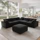 Option V Shaped+1 ottoman