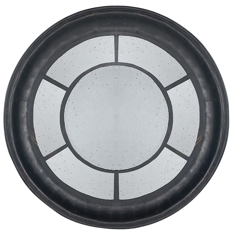 Large Cameron Round Framed Wall Mirror - 47"