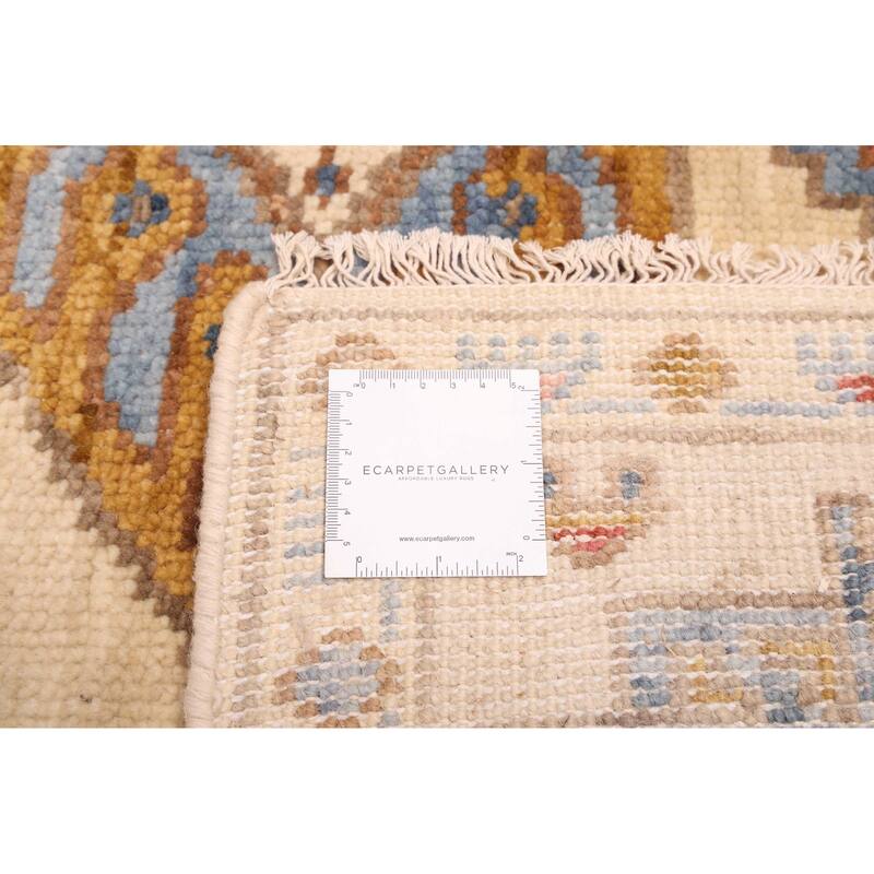 ECARPETGALLERY Hand-knotted Modern Oushak Cream Wool Rug - 5'3 x 8'1