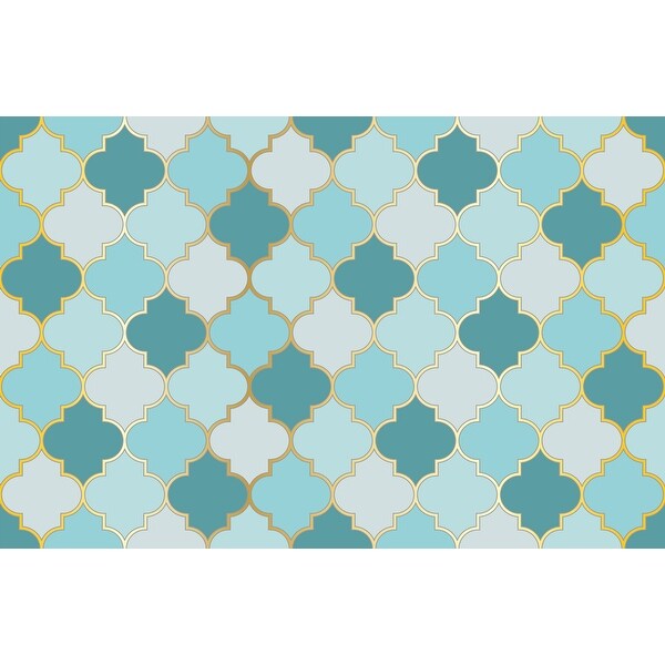 Turkish Mosque Mosaic Removable Wallpaper - 10'ft H x 24''inch W. Opens flyout.