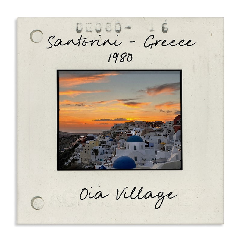 Stupell Greece Travel City View Canvas Wall Art Design By Val Rhodes - 36 x 36