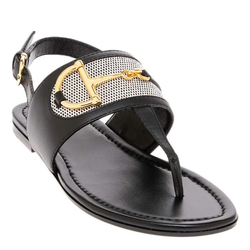 Gucci Horsebit Thong Flat Sandals - Overstock - 44082286