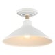 preview thumbnail 3 of 5, Golden Lighting Journey 1-light Semi-Flush Mount in Natural White - Natural White - 1-Light Semi-Flush