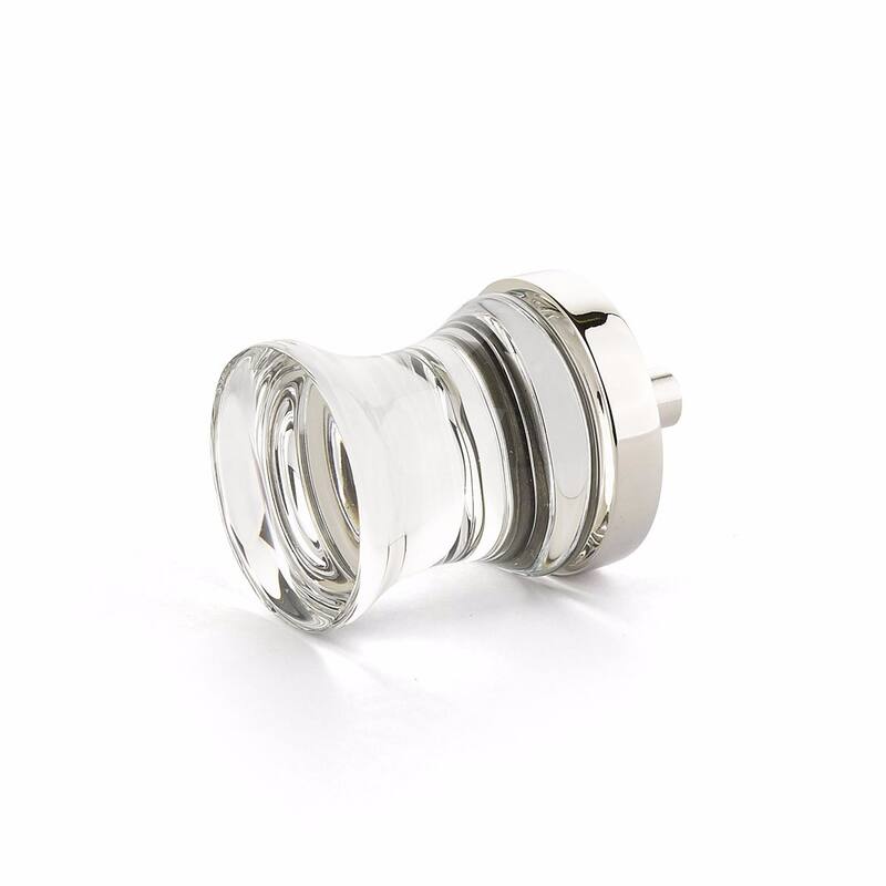Schaub and Company City Lights 1-1/8" Contemporary Hourglass Concave - Polished Nickel