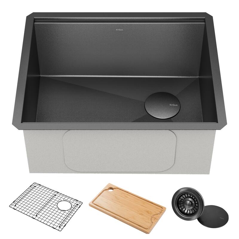 KRAUS Kore Workstation Undermount Stainless Steel Kitchen Sink