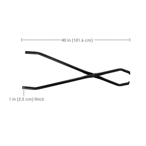 Sunnydaze Log Claw Tongs - Heavy-duty Metal Tool for Moving Firewood - 40 Sunnydaze Log Claw Tongs - Heavy-duty Metal Tool for Moving Firewood - 40