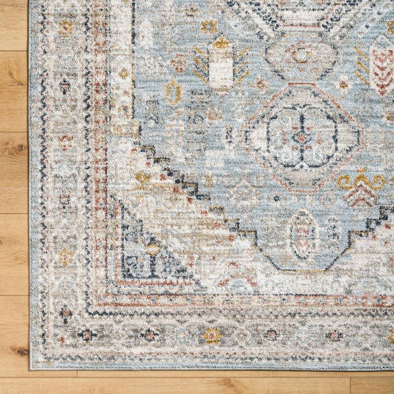 Livabliss Transitional Beckham Medallion Area Rug