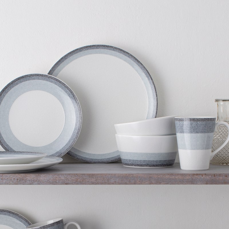 Noritake Colorscapes Layers Set Of 4 Mugs, 12 Oz.