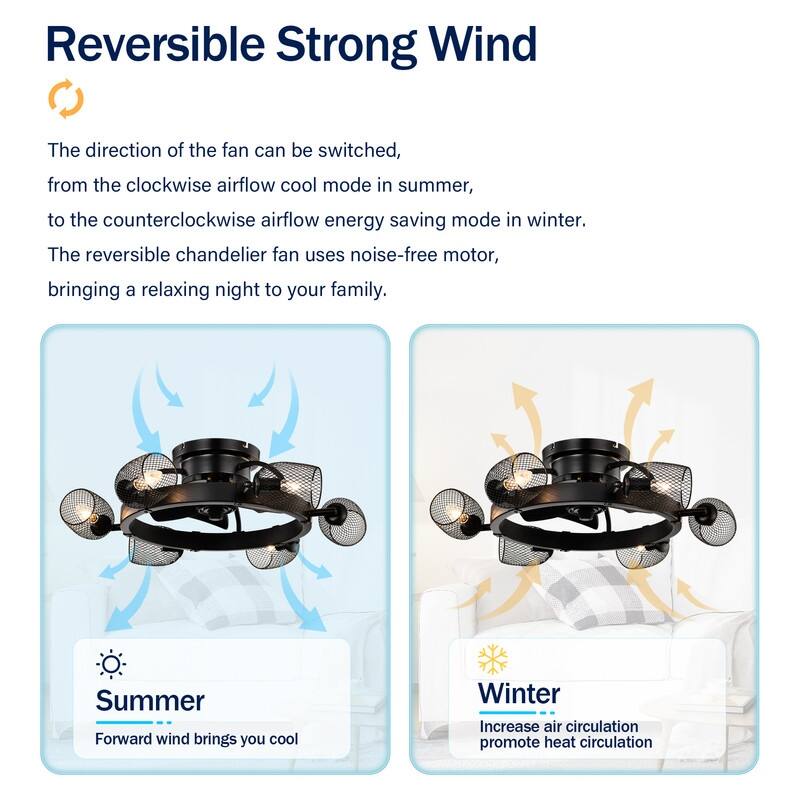 25.8'' Industrial Ceiling Fan with remote control