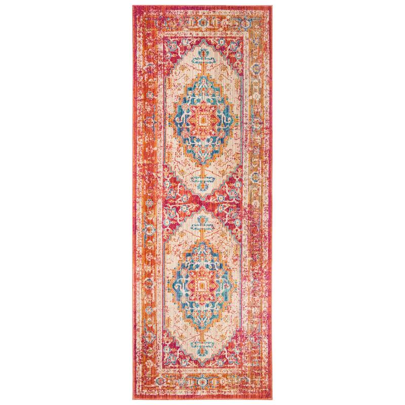 SAFAVIEH Sutton Elena Boho Oriental Polyester Medallion Rug