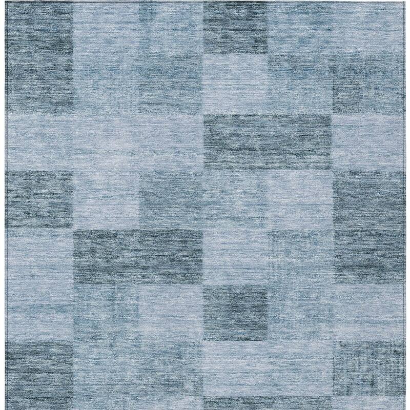 HomeRoots Geometric Transitional Rectangle Outdoor Rug