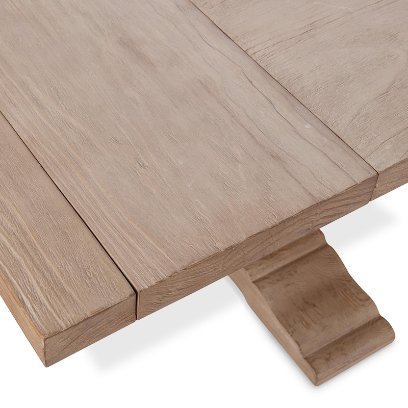 Classic Home Alexander 110" Extendable Reclaimed Pine Dining Table