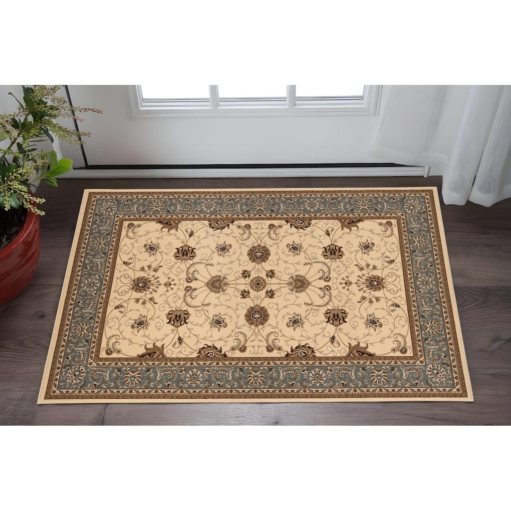 HomeRoots Cladi Oriental Modern Rectangle Area Rug
