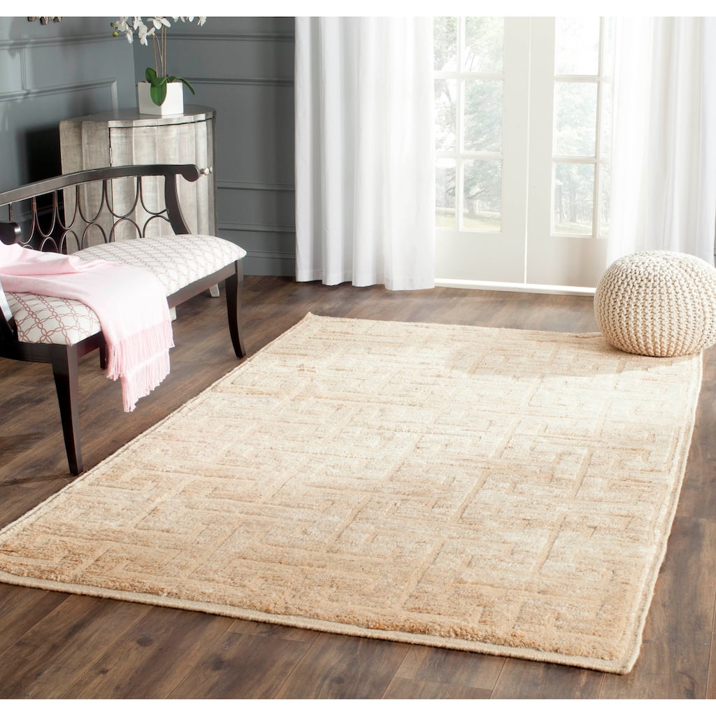 SAFAVIEH Hand-knotted Tangier Madelein Modern Wool Rug