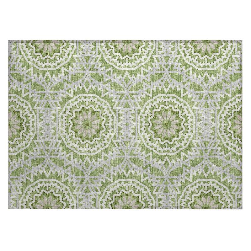 Machine Washable Indoor/ Outdoor Chantille Boho Moroccan Rug