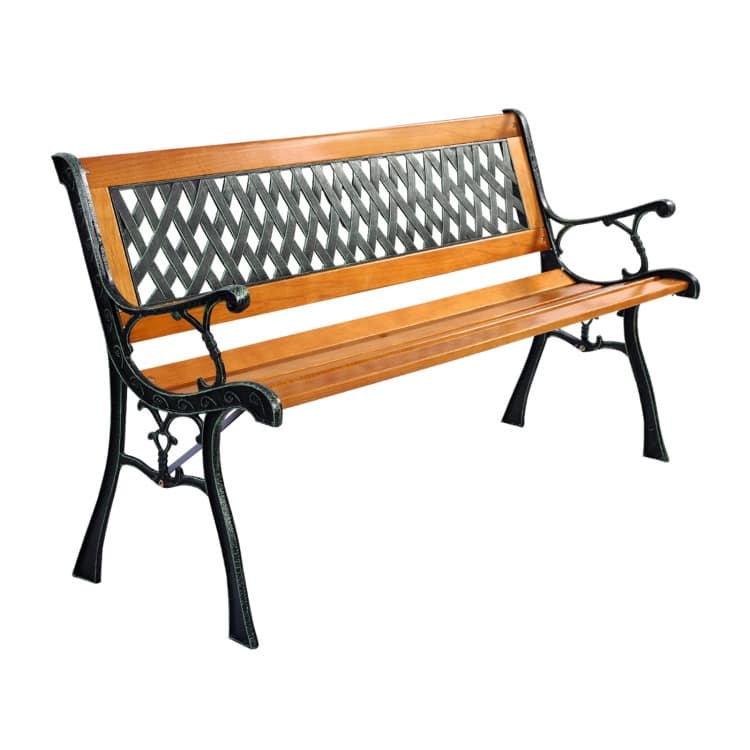 Outdoor Cast Iron Patio Bench - 49.5" x 20.5" x 29"