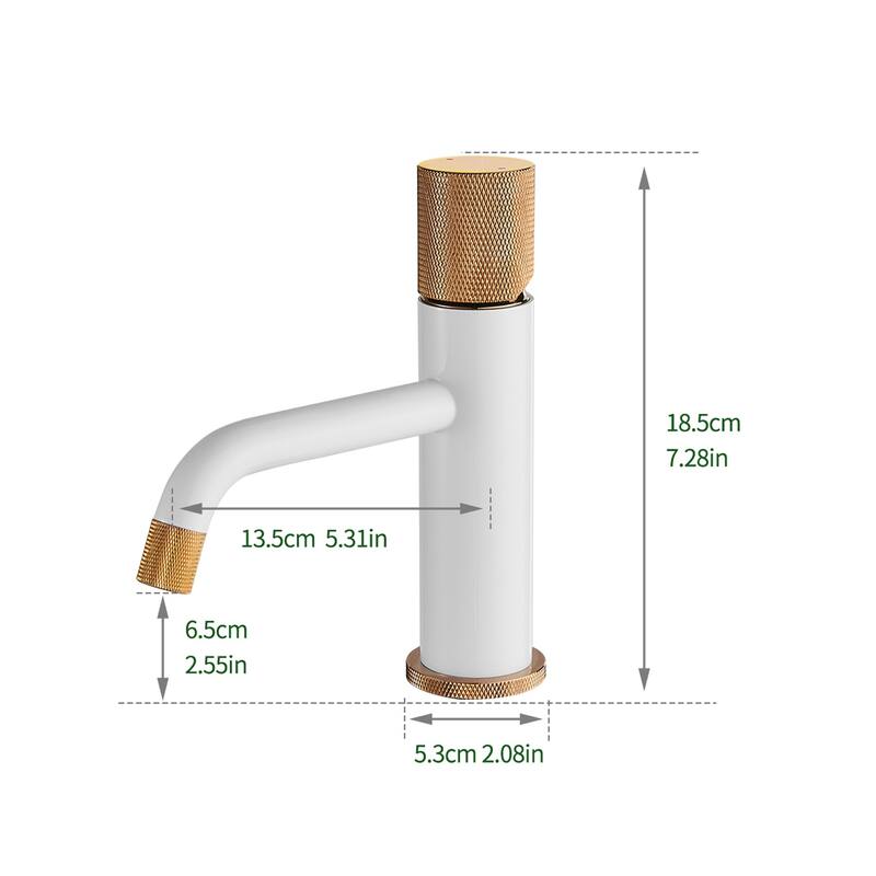 Topcraft Single Handle Modern Bathroom Faucet