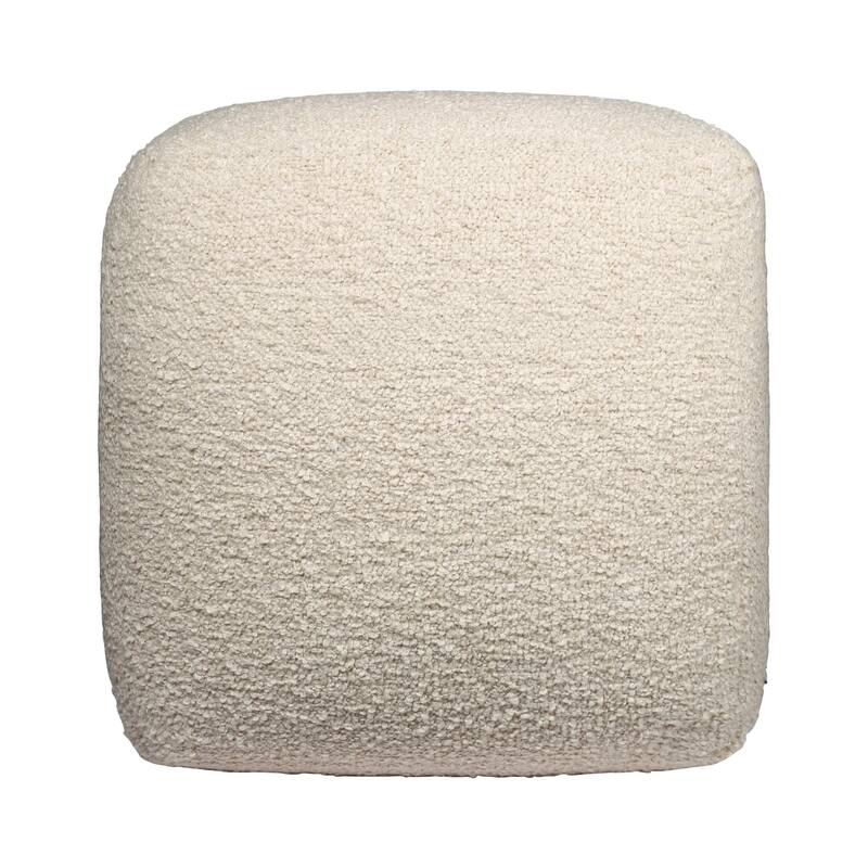 Sevita Solid Mid-Century Hand-Woven Square Pouf