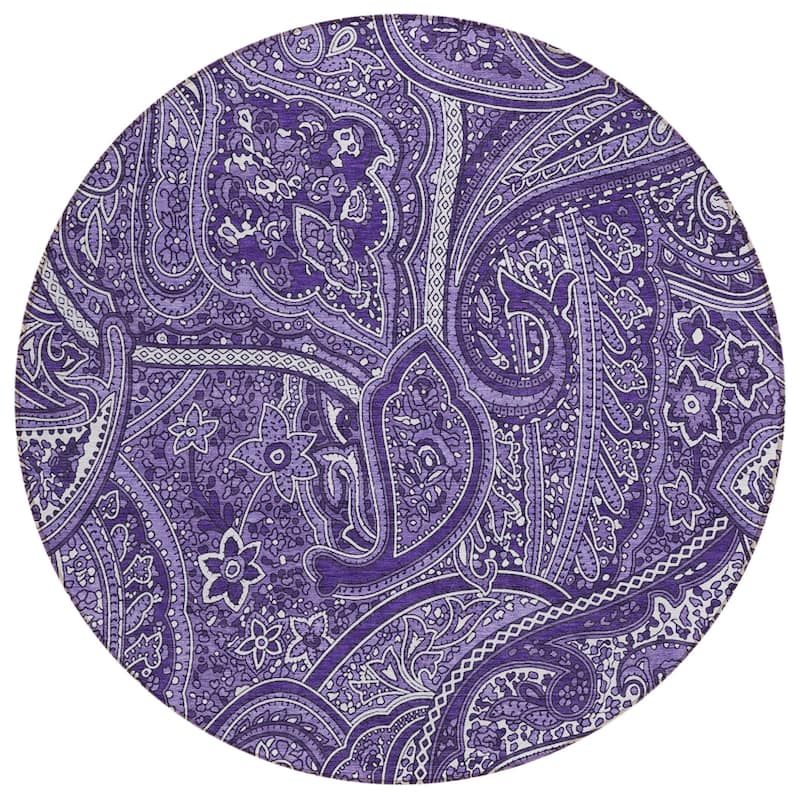 HomeRoots Paisley Traditional Rectangle Outdoor Rug