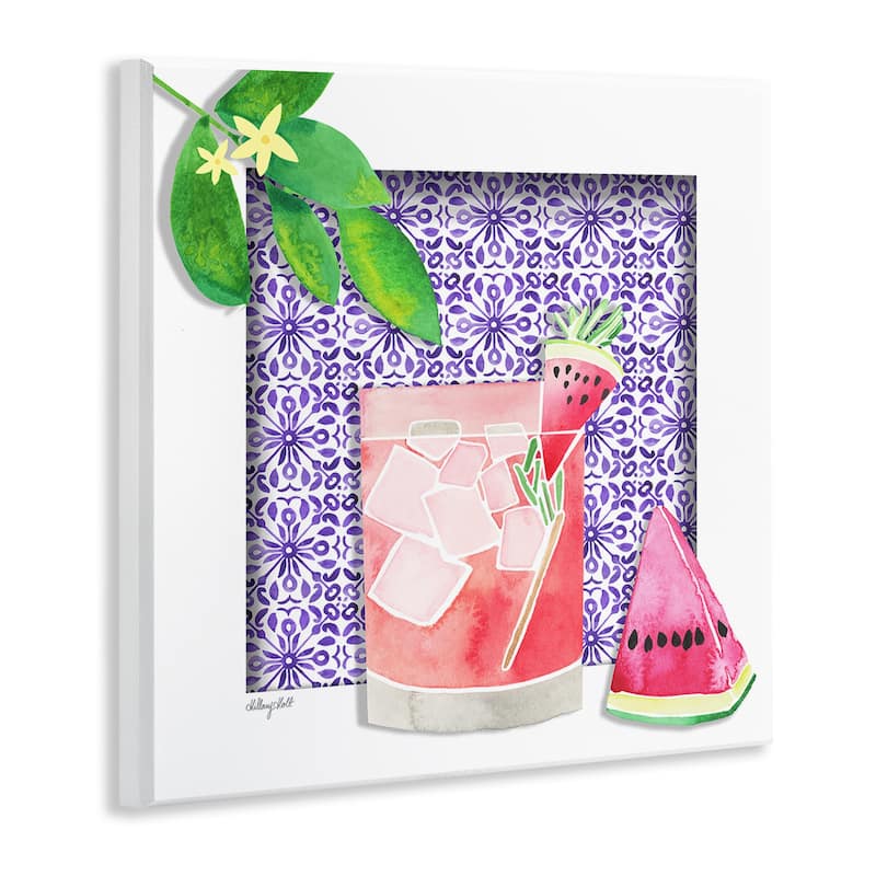Stupell Fruity Watermelon Drink Wall Plaque Art Design By Hillary Holt