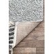 preview thumbnail 21 of 21, nuLOOM Boho Chic Zig Zag Trellis Tassel Shag Rug