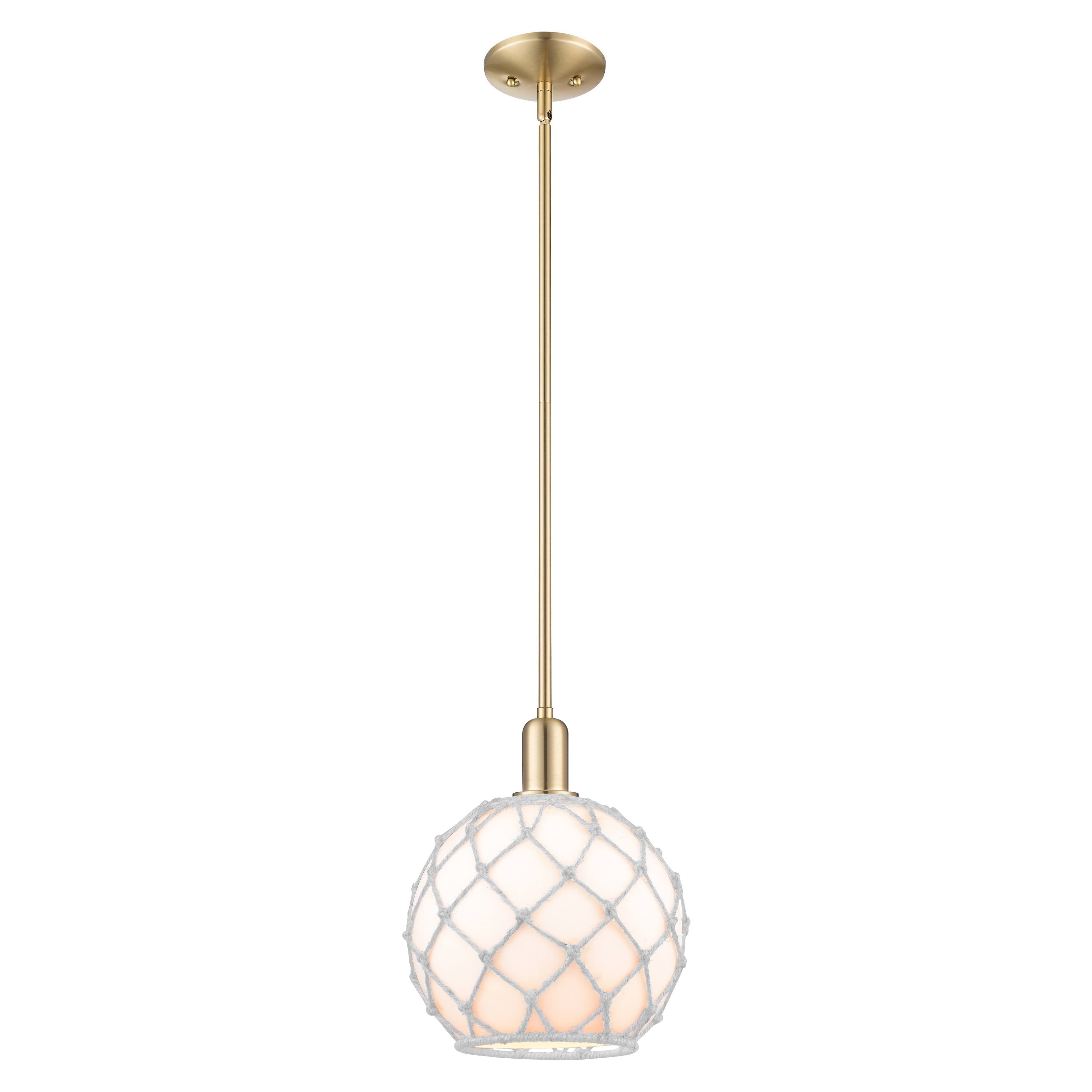 Innovations Lighting Endless Possibilities Arcadia - Farmhouse Rope - 1 Light 10" Stem Hung Mini Pendant