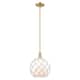 Option Champagne Bronze / White Glass with White Rope