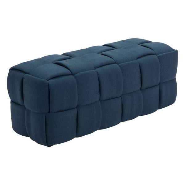 Shop Zuo Modern 100638 Checks 21 Long Basket Weave Upholstered