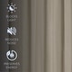preview thumbnail 28 of 44, Linen Slub Texture Blackout Grommet Curtain Pair(2 Panels)