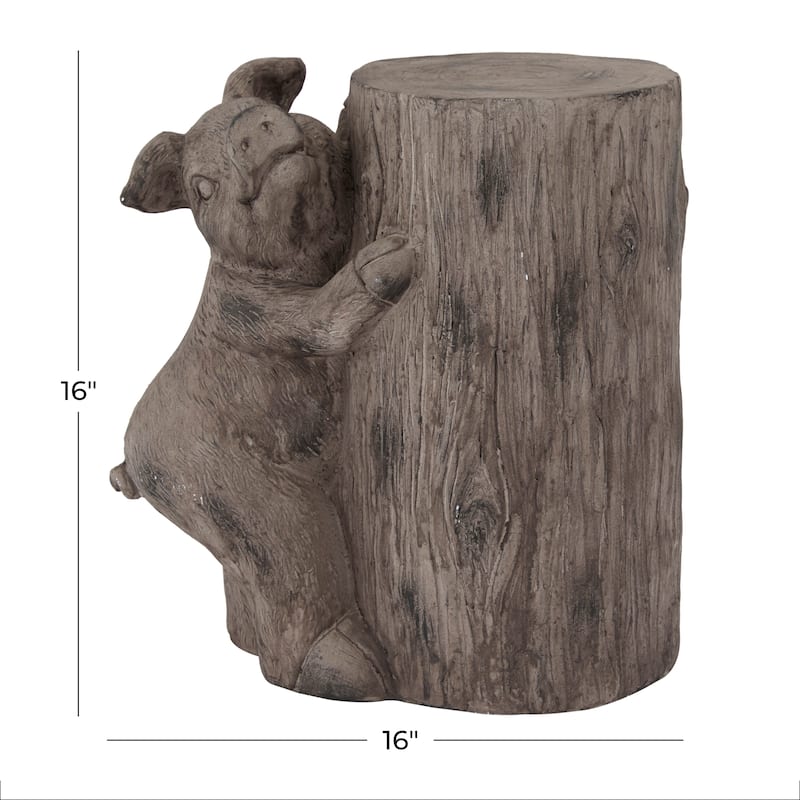 Brown MGO Modern Farmhouse Garden Sculpture - 16 x 10 x 16