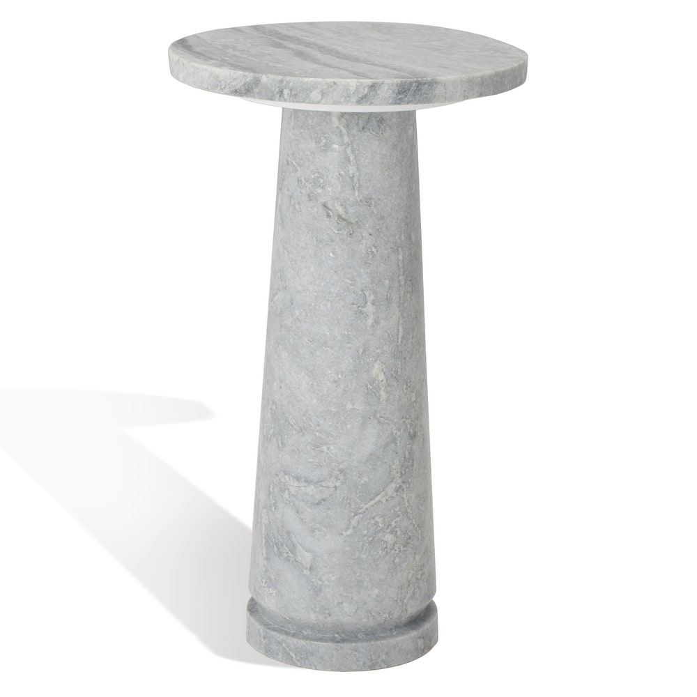 SAFAVIEH Couture Jose Round Marble Accent Table - 10"W x 10"D x 18"H