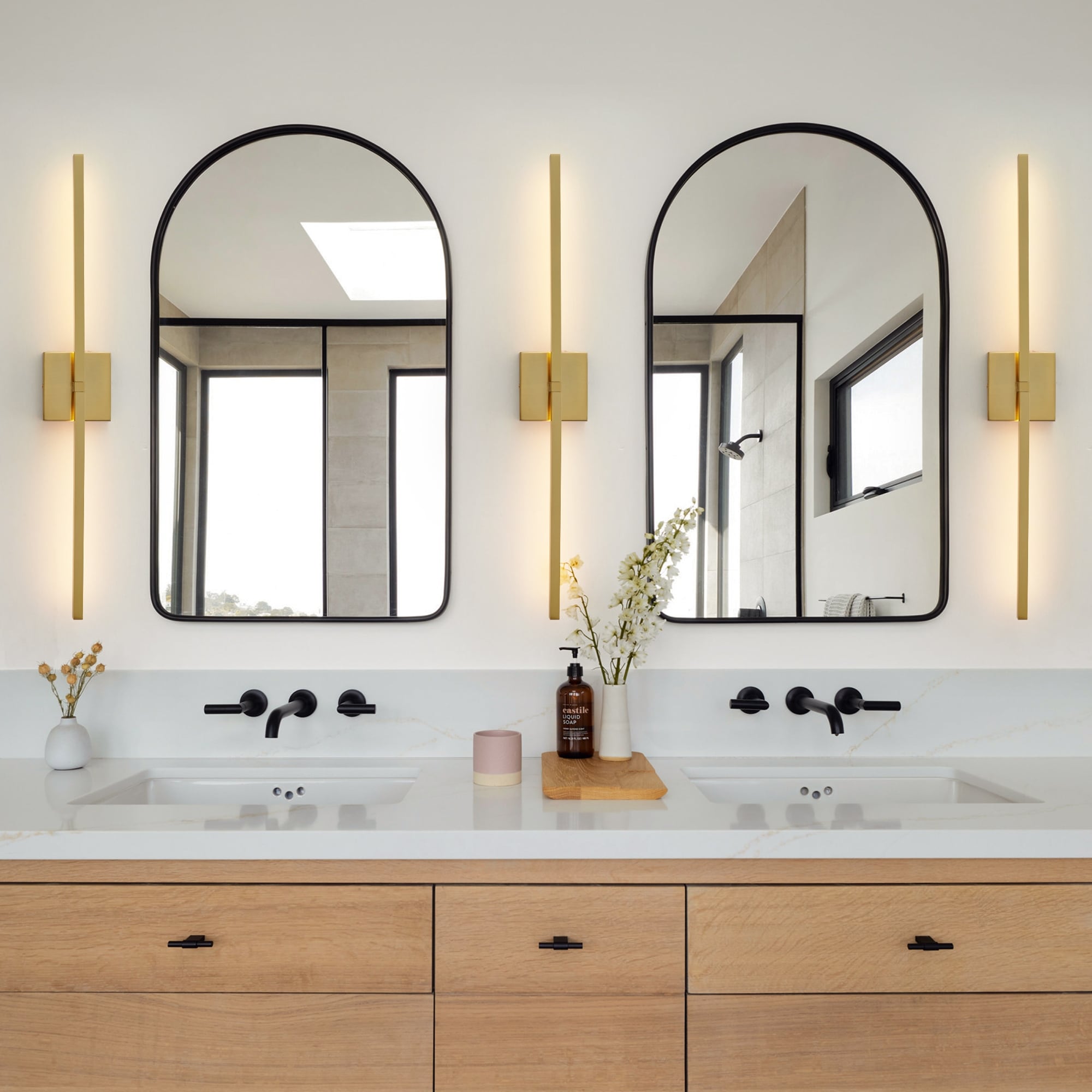 Modern Vanity Lighting Fixtures 30 inch Bathroom Vanity Lights Over Mirror  Rotatable Wall Sconce for Bathroom 30-Inch On Sale Bed Bath  Beyond  36992000