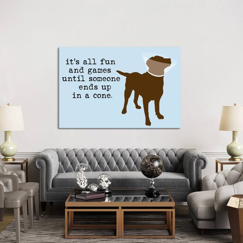 iCanvas "Fun And Games" by Dog is Good and Cat is Good Canvas Print