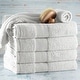 preview thumbnail 81 of 89, Empyrean 100 Percent Cotton Ultra Soft and Absorbent Bath Towel Set 4 Bath towels 2 washcloths - White