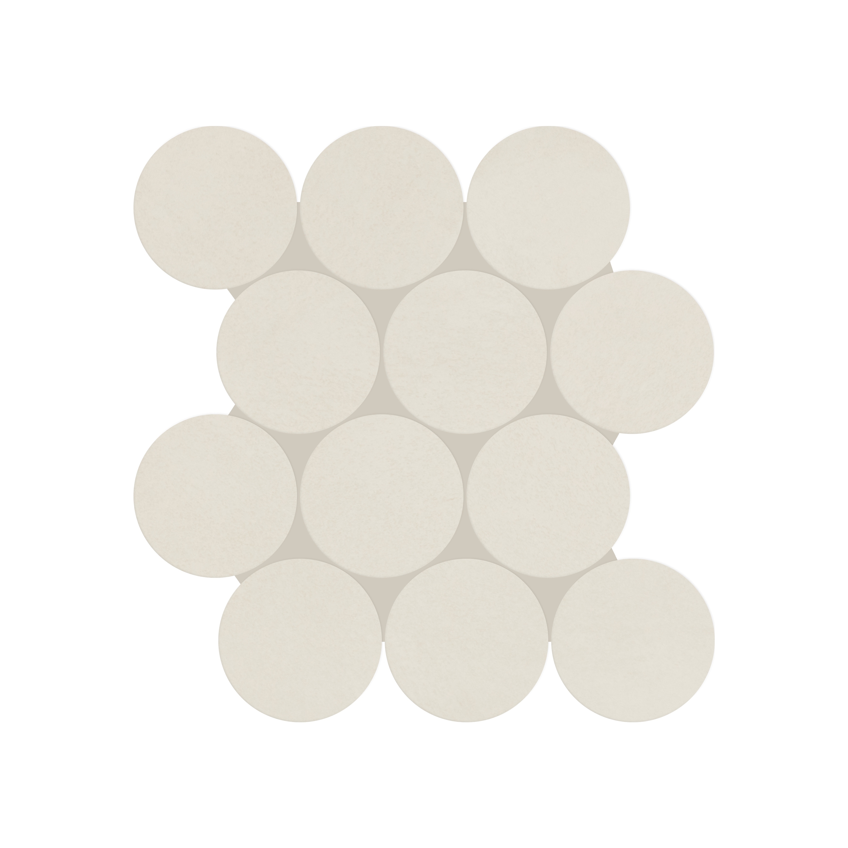 Daltile Indoterra 4" Colorbody Porcelain Circle Mosaic Tile with Stepwise Technology (5 PCS Per Carton) (4.79 SQFT Per Carton)