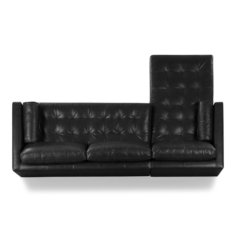 Poly & Bark Napa 104.5" Left Sectional Sofa - Full Grain Genuine Italian Leather